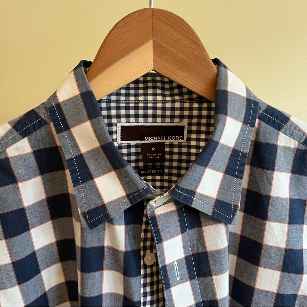 Michael Kors shirt [ M, plaid ]